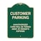 Signmission Designer Series-Unauthorized Cars Will Be Towed Away At Owners Expense, 18" L, 24" H, G-1824-9875 A-DES-G-1824-9875 - alternate 1